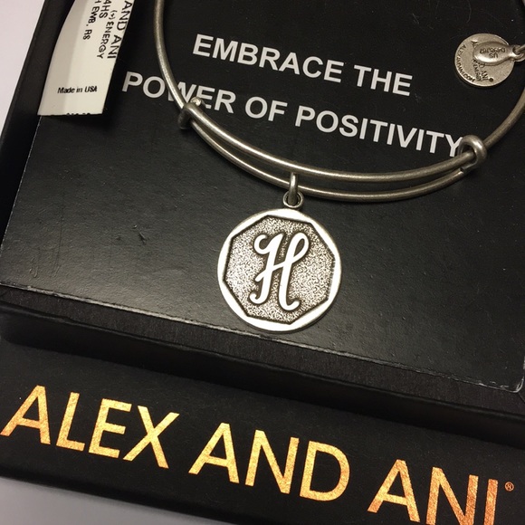 Alex and Ani Initial Bracelet H - Picture 4 of 4